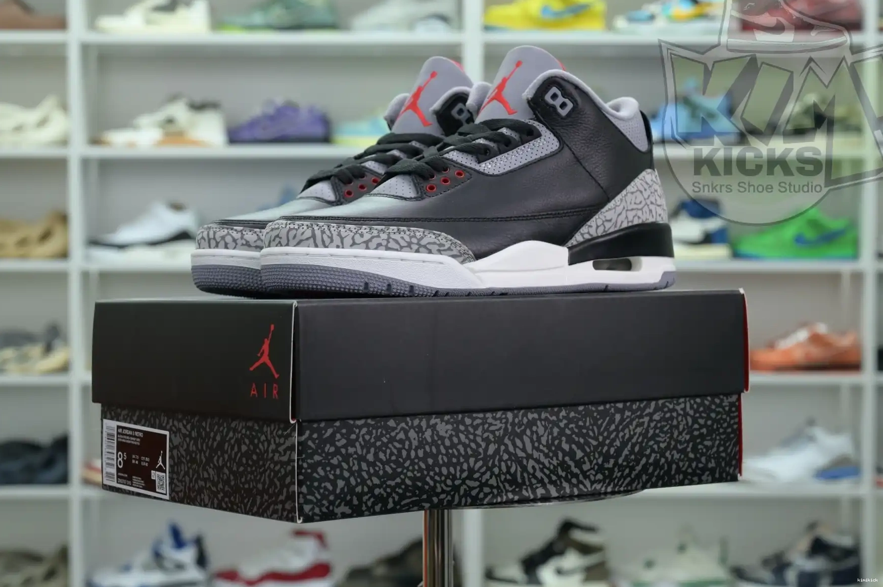 Kimikick 3“Black Reimagined” Jordan Air Cement 0501